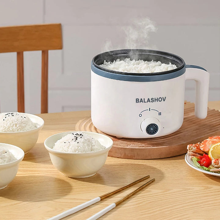 1.7L Electric Rice Cooker Single Double Layer 220V Multi Cooker Non-Stick Smart Mechanical MultiCooker Steamed Rice Pot For Home - Vogue Vista UK