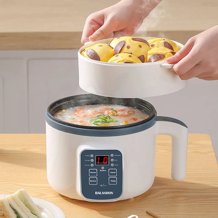 1.7L Electric Rice Cooker Single Double Layer 220V Multi Cooker Non-Stick Smart Mechanical MultiCooker Steamed Rice Pot For Home - Vogue Vista UK