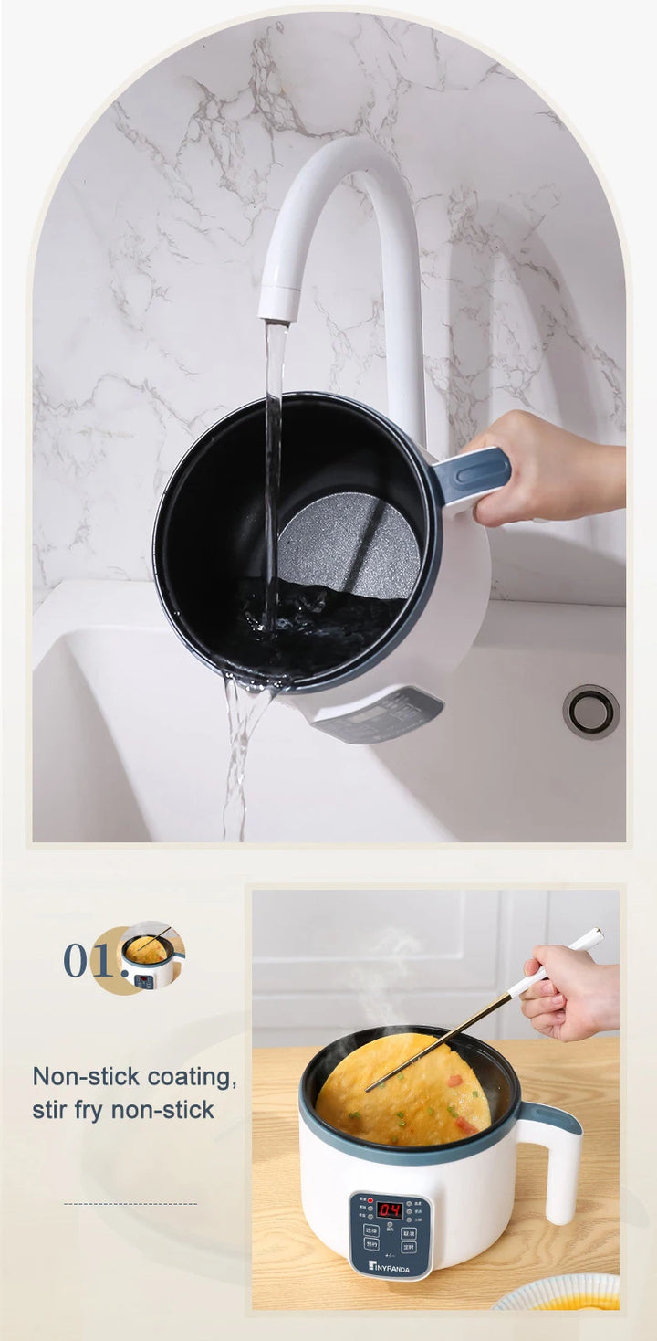 1.7L Electric Rice Cooker Single Double Layer 220V Multi Cooker Non-Stick Smart Mechanical MultiCooker Steamed Rice Pot For Home - Vogue Vista UK