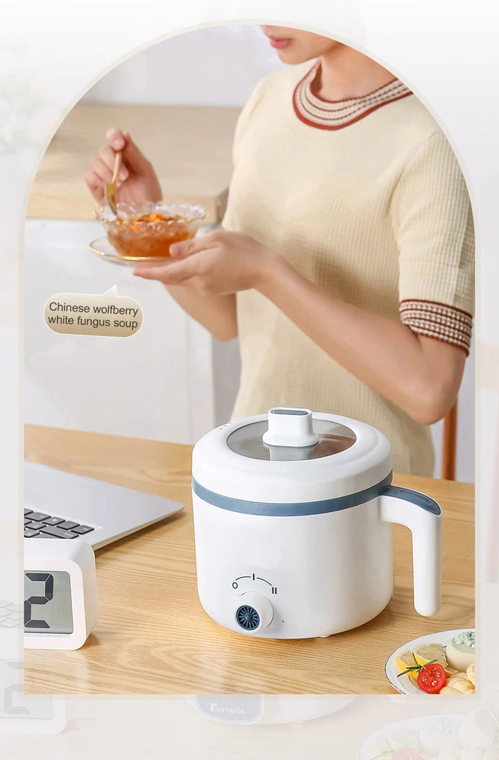 1.7L Electric Rice Cooker Single Double Layer 220V Multi Cooker Non-Stick Smart Mechanical MultiCooker Steamed Rice Pot For Home - Vogue Vista UK