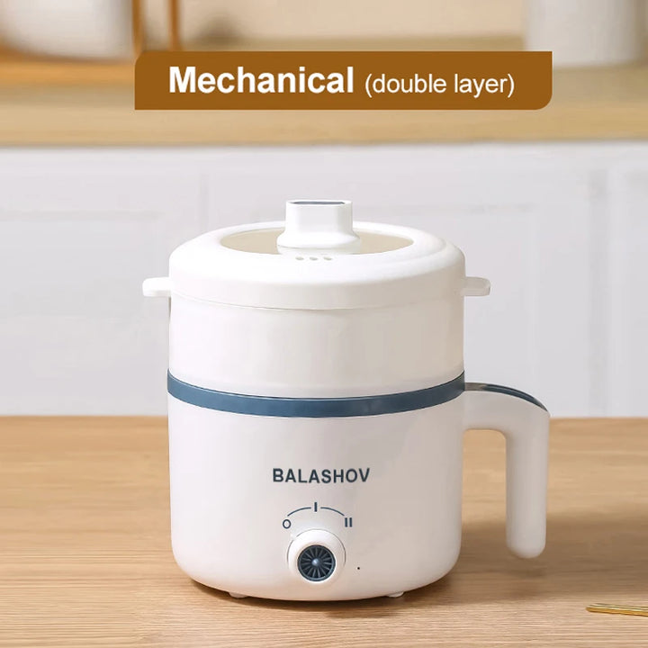 1.7L Electric Rice Cooker Single Double Layer 220V Multi Cooker Non-Stick Smart Mechanical MultiCooker Steamed Rice Pot For Home - Vogue Vista UK