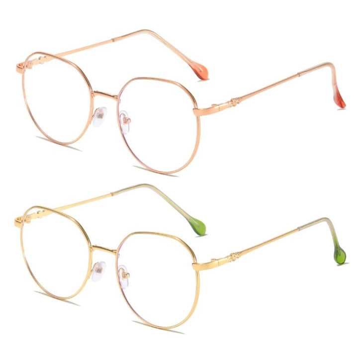 2PCS Fashion Blue Frame Anti Radiation Radiation Computer Glasses Glasses - Vogue Vista UK