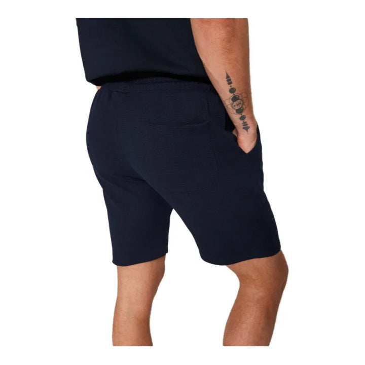 Trendyol TYZA Men's Casual Shorts Plain Knit Waffle Straight Leg Elastic String Daily Casual Pocket Shorts - Vogue Vista UK