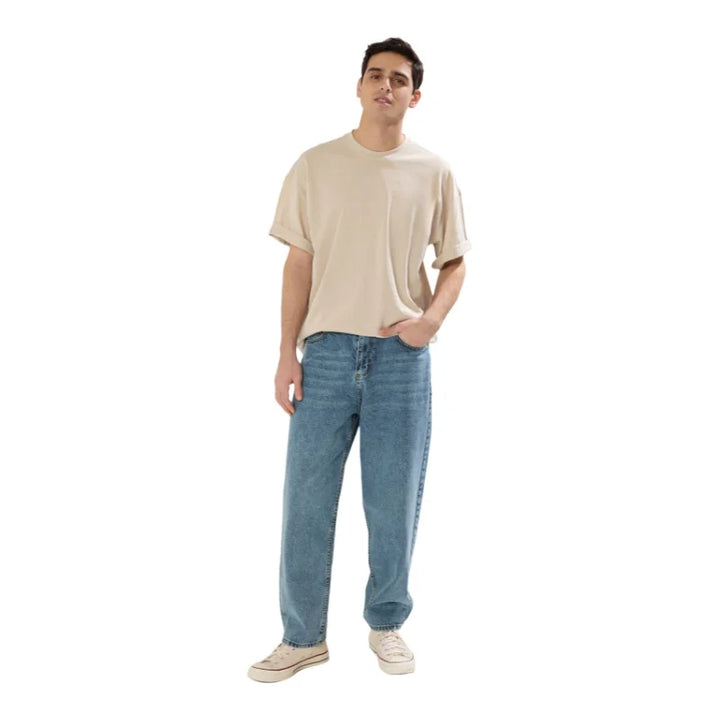 Trendyol TYZA Men's TShirts Standard Sleeve Casual Crew Neck Oversize Basic Knit Graphic Tops Tees TShirt Casual TShirt - Vogue Vista UK