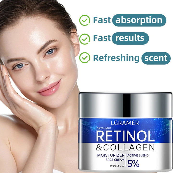 Retinol Wrinkle Removing Cream Anti Aging Firming Lifting Fade Fine Lines Whitening Moisturizing Brightening Skin Care Cosmetic - Vogue Vista UK