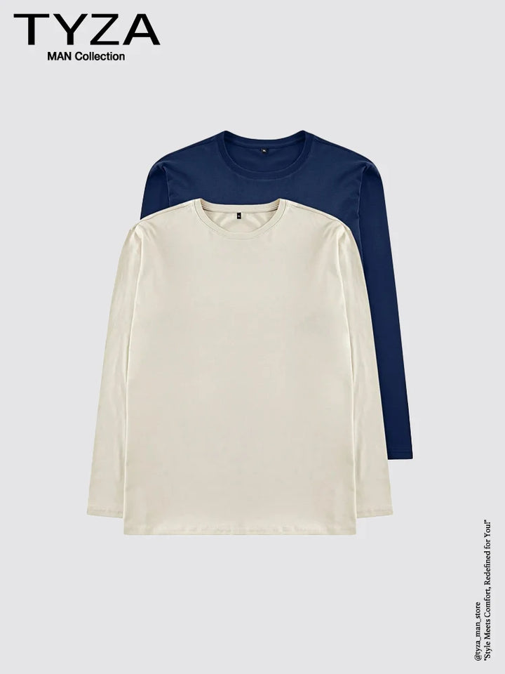 Trendyol TYZA Men's T-Shirts Casual Basic Plain Knit 30/1 Combed Cotton Single Jersey Slim Fit Standard Sleeve Crew Neck Tops & - Vogue Vista UK