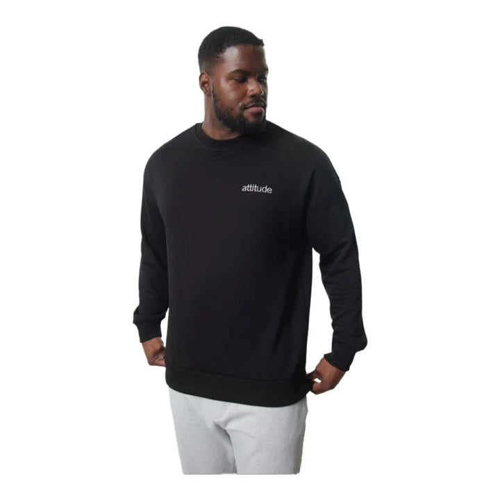 Trendyol TYZA Men's Hoodies & Sweatshirts Standard Sleeve Crew Neck Slogan Loose Knit Casual Hoodies & Sweatshirts Hoodie - Vogue Vista UK