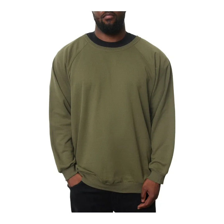 Trendyol TYZA Men's Hoodies & Sweatshirts Knit Casual Loose Crew Neck Raglan Sleeve Plain Hoodies & Sweatshirts - Vogue Vista UK