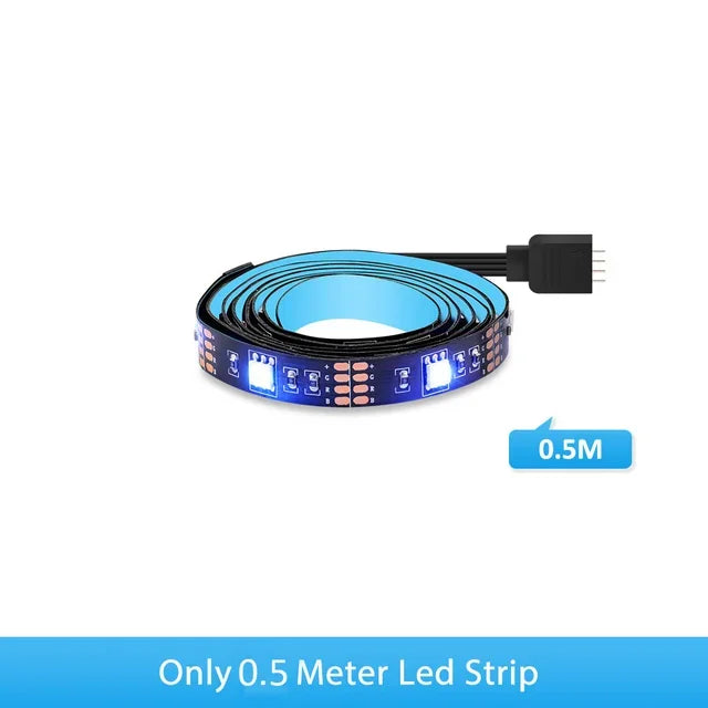 USB TV Led Strip Light RGB Tape Tuya Smart Wifi Flexible Light Lamp Screen TV Backlight Alexa Google Support - 50CM 1M 2M 3M 4M - Vogue Vista UK