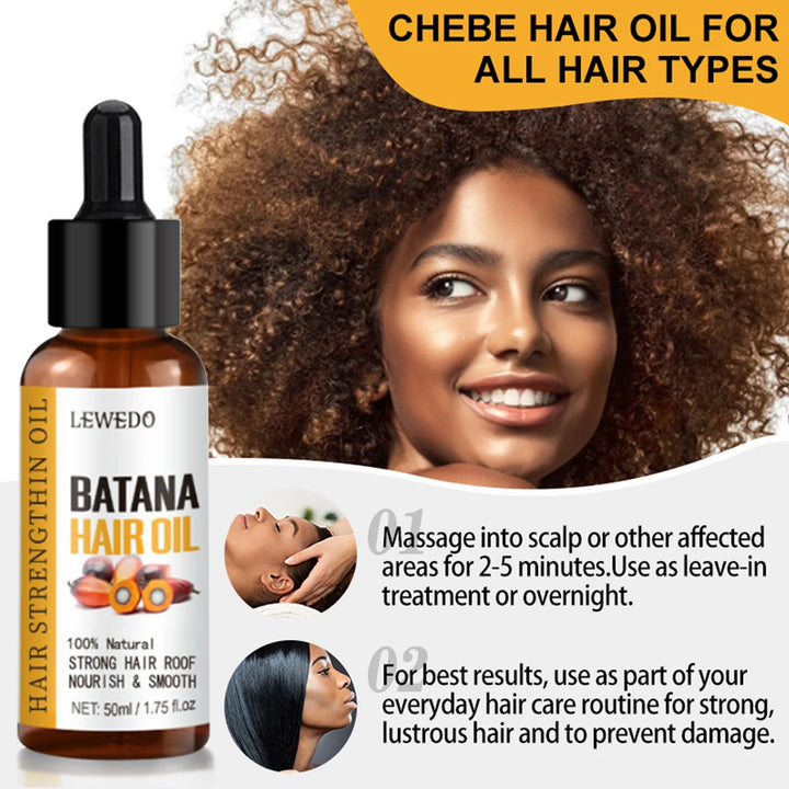 Batana Oil 100% Pure African Hair Growth Oil Batana Hair Growth Mask Butter Anti Hair Loss Break Black Hair Regrowth Treatment - Vogue Vista UK