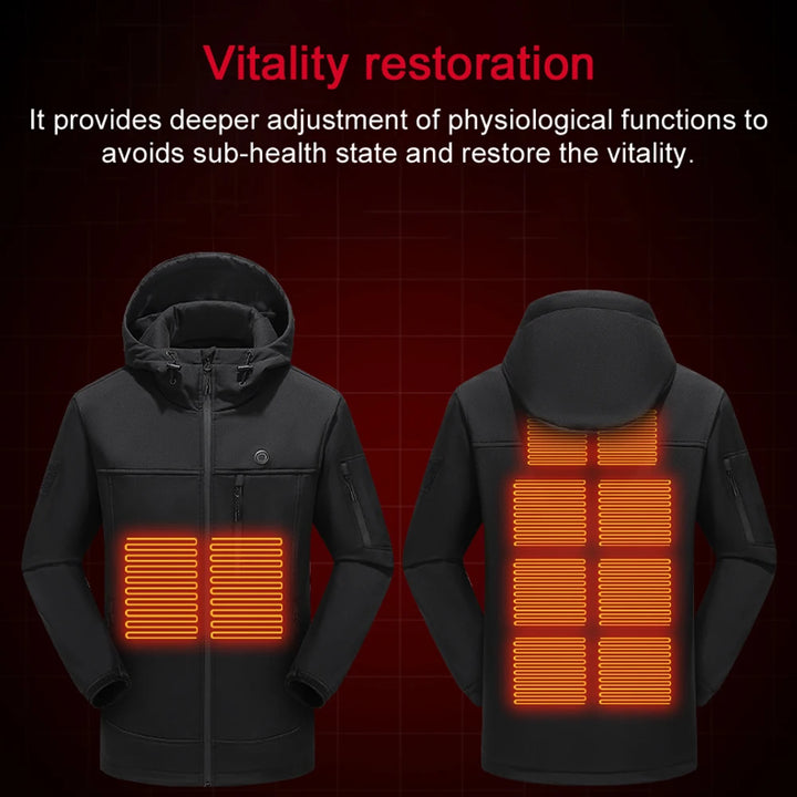 Heating Jackets Outdoor USB Heating Jackets Warming Coat Winter Flexible Electric Thermal Clothing Fishing Hiking Warm Clothes - Vogue Vista UK