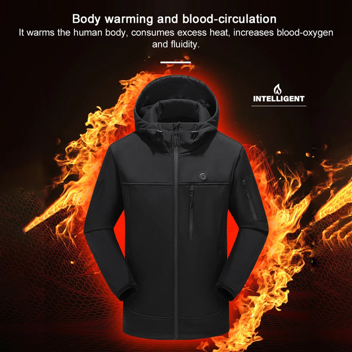 Heating Jackets Outdoor USB Heating Jackets Warming Coat Winter Flexible Electric Thermal Clothing Fishing Hiking Warm Clothes - Vogue Vista UK