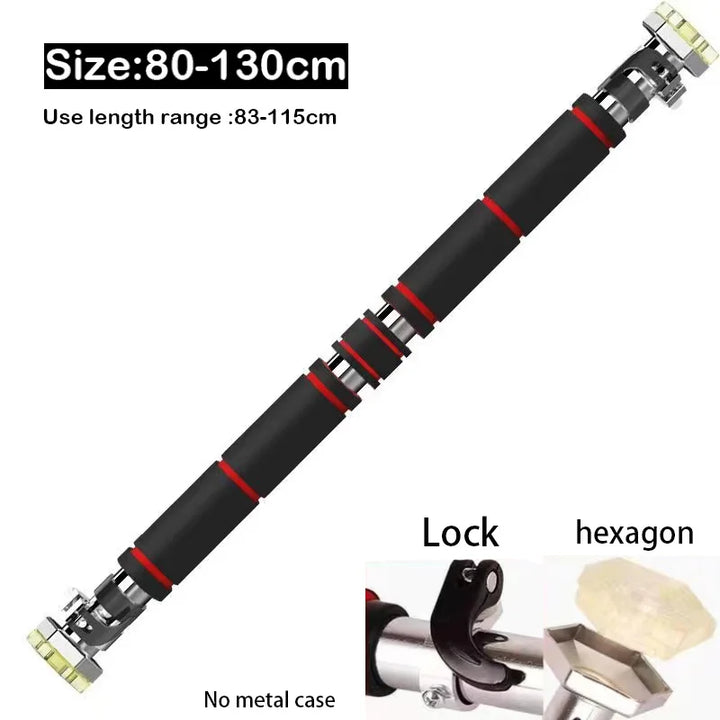 200KG Adjustable Door Horizontal Bars Chin Up Pull Up Sport Exercise Home Workout Gym Training Bar - Vogue Vista UK