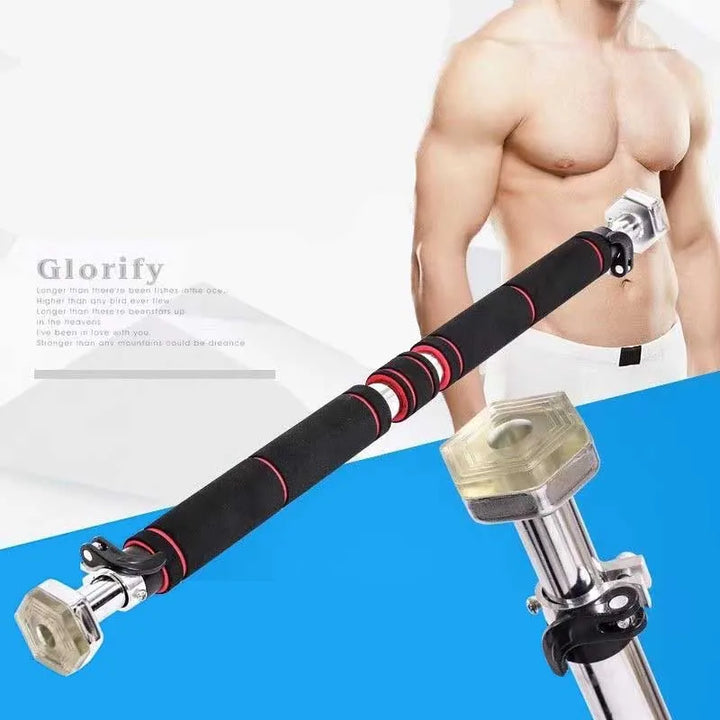 200KG Adjustable Door Horizontal Bars Chin Up Pull Up Sport Exercise Home Workout Gym Training Bar - Vogue Vista UK