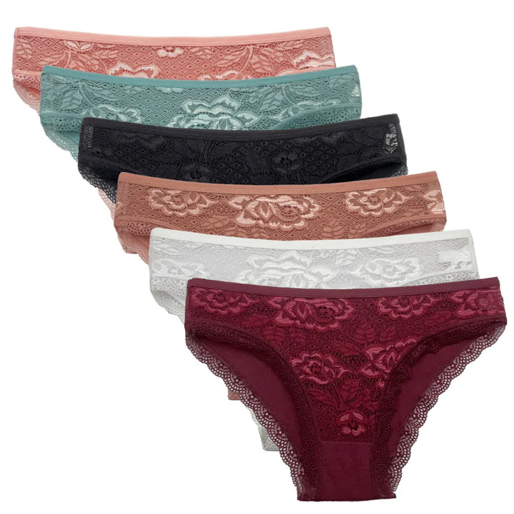 Cotton Briefs Lady 5 PCS/SET Lace Panty Underpants Seamless Panties For Women Lingerie - Vogue Vista UK