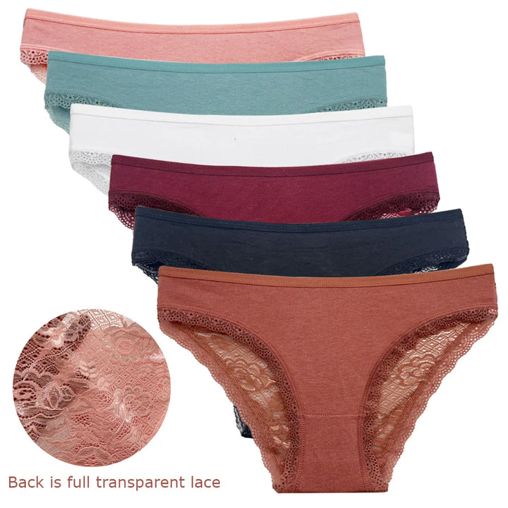 Cotton Briefs Lady 5 PCS/SET Lace Panty Underpants Seamless Panties For Women Lingerie - Vogue Vista UK