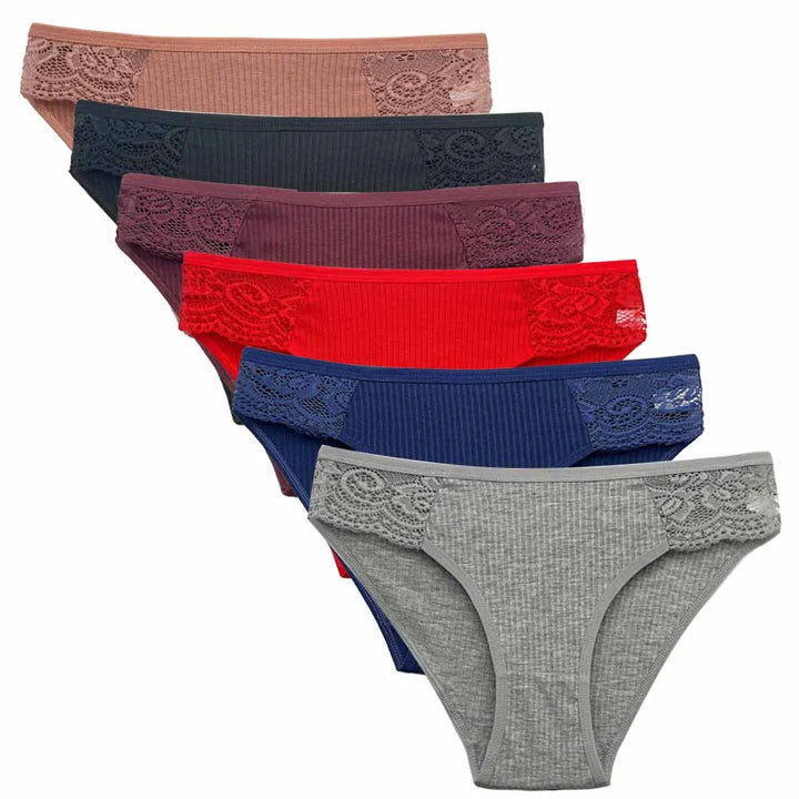 Cotton Briefs Lady 5 PCS/SET Lace Panty Underpants Seamless Panties For Women Lingerie - Vogue Vista UK