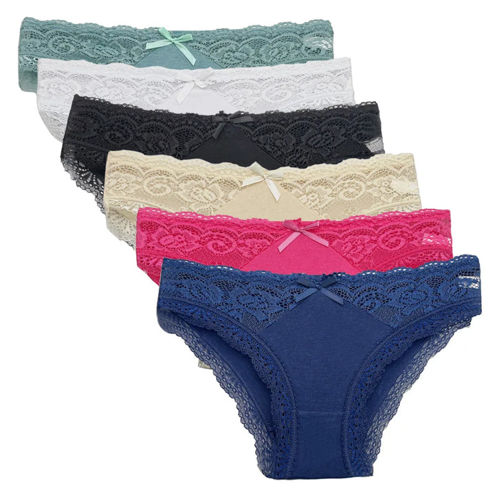 Cotton Briefs Lady 5 PCS/SET Lace Panty Underpants Seamless Panties For Women Lingerie - Vogue Vista UK