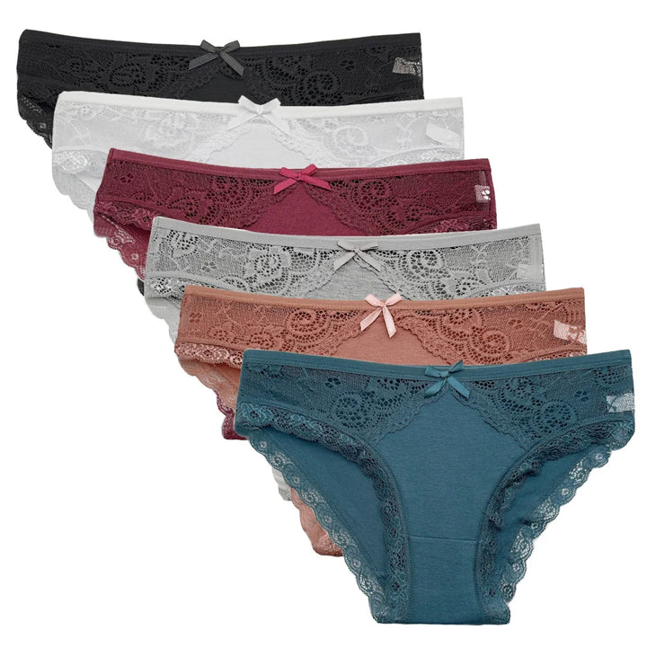 Cotton Briefs Lady 5 PCS/SET Lace Panty Underpants Seamless Panties For Women Lingerie - Vogue Vista UK