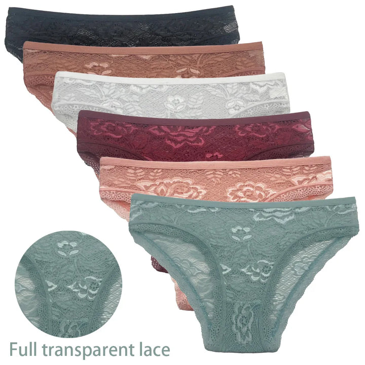Cotton Briefs Lady 5 PCS/SET Lace Panty Underpants Seamless Panties For Women Lingerie - Vogue Vista UK