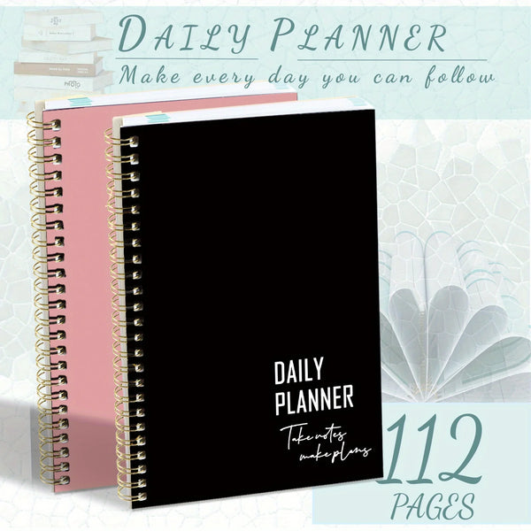 2pcs Exquisite Daily Planner and Meeting Notebook, Jot Down Notes Freely, Portable and Always with You, Essential for Daily Use, - Vogue Vista UK