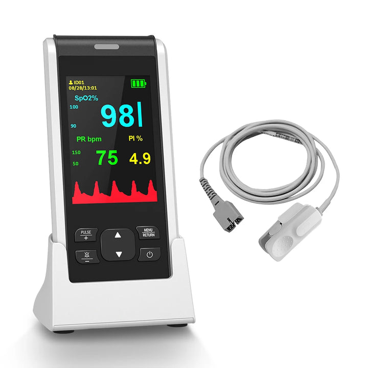 HealthTree Medical Handheld Pulse Oximeter Bluetooth APP Control Oximetry Blood Oxygen Heart Rate Monitor Child Adult Neonatal - Vogue Vista UK
