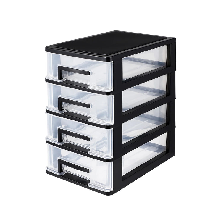 4 layers Desktop Drawer Storage Cabinet Office Stationery Makeup Storage Box Items Sorting Box Organizer - Vogue Vista UK
