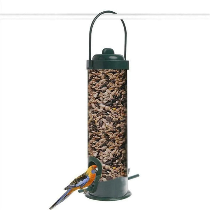 Multiple Holes Bird Feeder Automatic Foot Feeding Tool Pet Bird Feeder Outdoor Hanging Pet Food Dispenser for Flying Animals - Vogue Vista UK