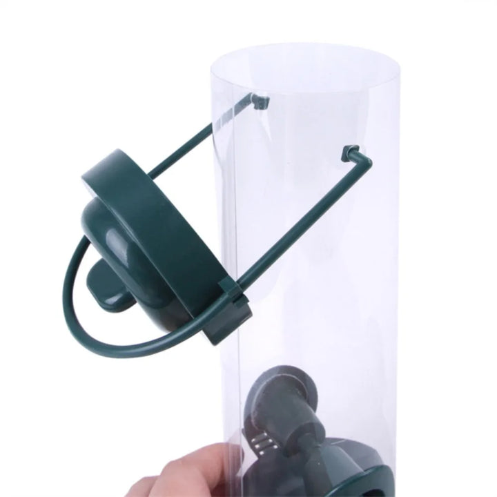 Multiple Holes Bird Feeder Automatic Foot Feeding Tool Pet Bird Feeder Outdoor Hanging Pet Food Dispenser for Flying Animals - Vogue Vista UK