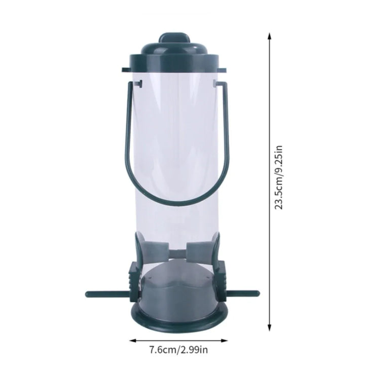 Multiple Holes Bird Feeder Automatic Foot Feeding Tool Pet Bird Feeder Outdoor Hanging Pet Food Dispenser for Flying Animals - Vogue Vista UK