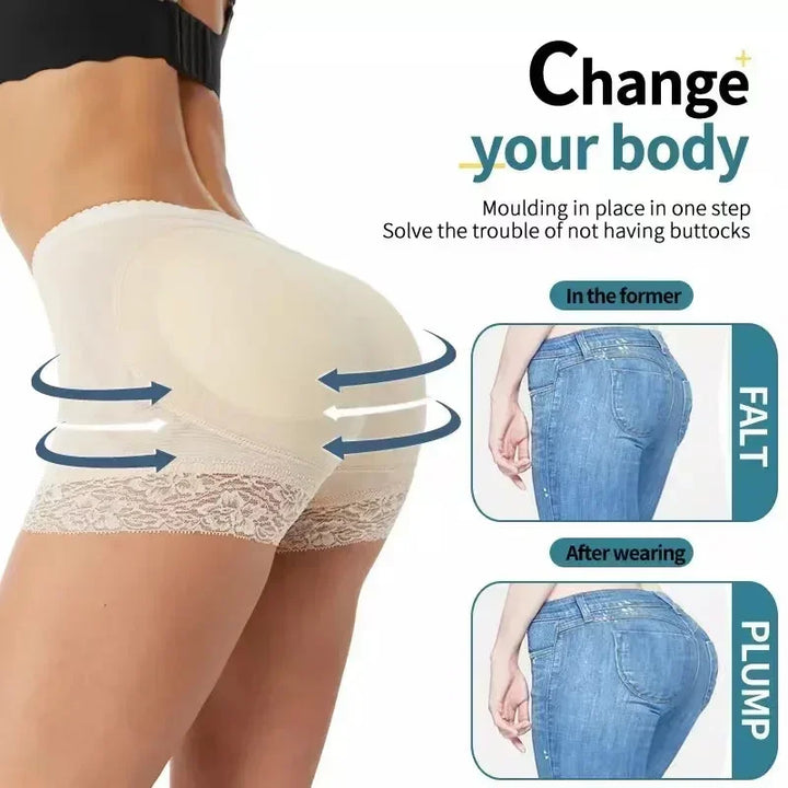 1 PC Women Butt Lifter Panty Fake Buttock Body Shaper Padded Underwear Lady Lift Bum High Waist Tummy Control Hip Panties - Vogue Vista UK