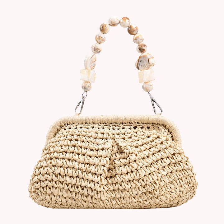 Woven Shoulder Bag Multifunctional Women Composite Shoulder Bag High-Capacity Styling Decoration Holiday Gifts for Shopping Trip - Vogue Vista UK