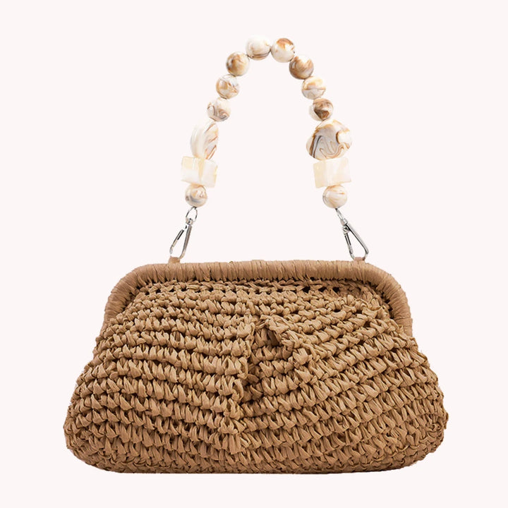 Woven Shoulder Bag Multifunctional Women Composite Shoulder Bag High-Capacity Styling Decoration Holiday Gifts for Shopping Trip - Vogue Vista UK