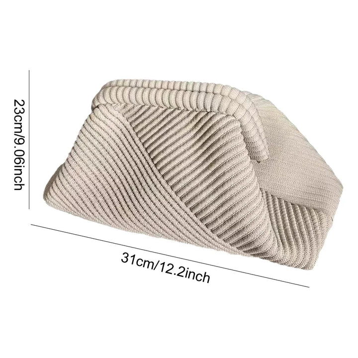 Women Evening Clutch Bag Corduroy Evening Purse Large Capacity Soft Clutch Handbag Stylish Crossbody Bag Simple Satchel Bag - Vogue Vista UK