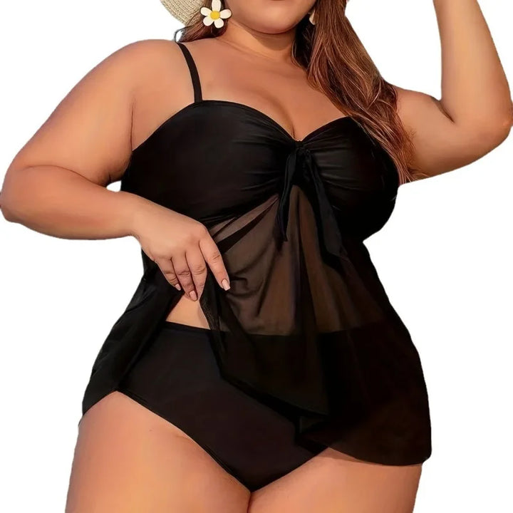 2025 Tie Dye Tankini 2 Pieces Swimsuit Women Plus Large Size Swimwear Female Bathers Bathing Swimming Swim Suit Beachwear 4XL - Vogue Vista UK