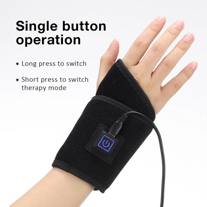 Red Light Therapy Wrist Wraps for Tenosynovitis 660nm 850nm Infrared Belt Support Brace 48 Lamp Beads Beauty Instrument LED Pad - Vogue Vista UK