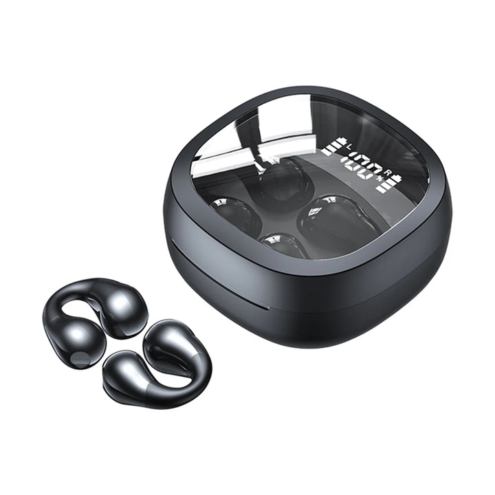 Wireless Headphones Sports Headset Handfree Comfortable Digital Display Bluetooth-Compatible 5.3 Wireless Earbuds - Vogue Vista UK