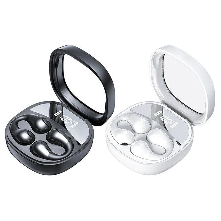 Wireless Headphones Sports Headset Handfree Comfortable Digital Display Bluetooth-Compatible 5.3 Wireless Earbuds - Vogue Vista UK