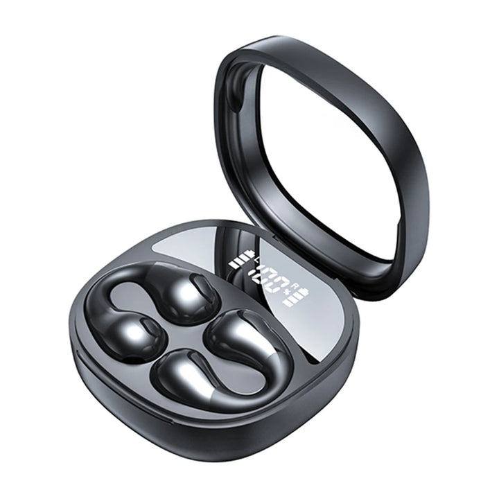 Wireless Headphones Sports Headset Handfree Comfortable Digital Display Bluetooth-Compatible 5.3 Wireless Earbuds - Vogue Vista UK