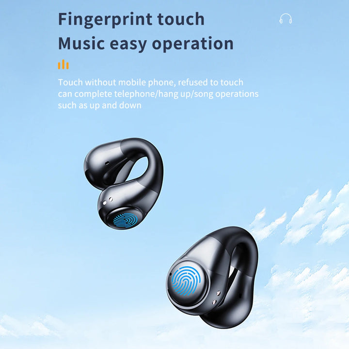 Wireless Headphones Sports Headset Handfree Comfortable Digital Display Bluetooth-Compatible 5.3 Wireless Earbuds - Vogue Vista UK