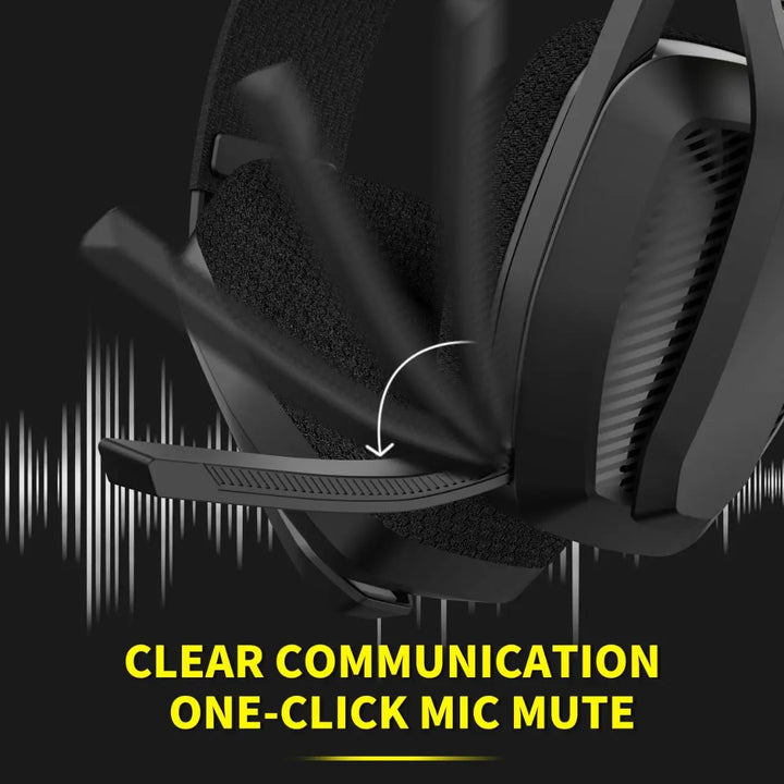 BINNUNE 2.4GHz Wireless Gaming Headset with Mic for PS5 PS4 PC Mac Playstation Bluetooth Gaming Headset with Microphone - Vogue Vista UK