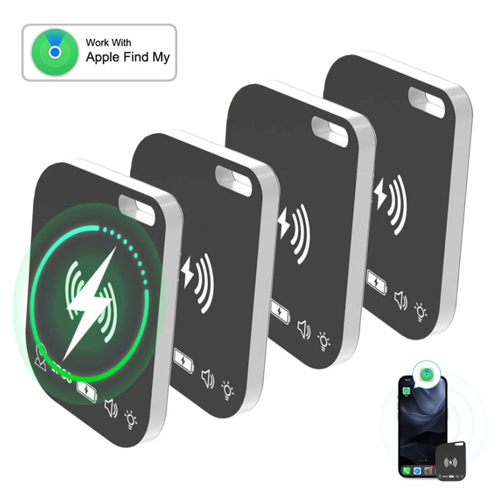 MFI Wallet GPS Tracker Mini Wireless Charging Item Tag Wallet Finder For Apple Find My GPS Locator Anti-theft Device,1PCS/1Pack - Vogue Vista UK