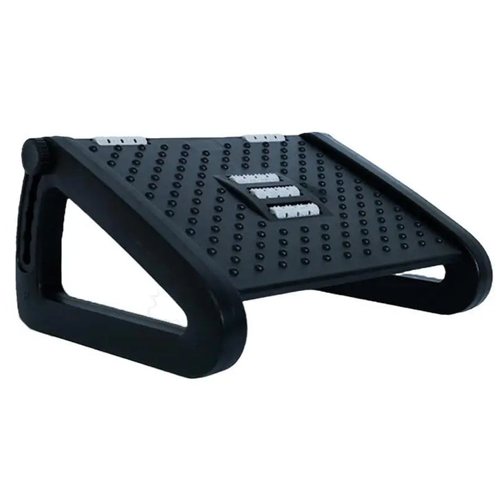 Under Desk Footrest 6 Heights Adjustable Foot Stool With Roller Massage Comfortable Foot Stool Home Footrest For Under Desk - Vogue Vista UK