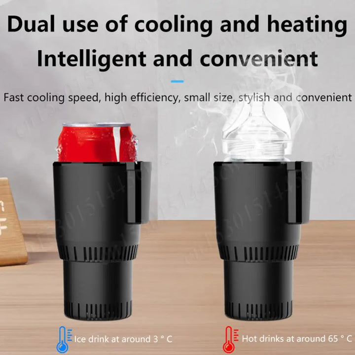 2 In 1 Car Heating Cooling Cup Keep Beverage Cool Warm Car Cup Warmer Cooler Smart Car Cup Mug Holder for Outdoor Travelling - Vogue Vista UK