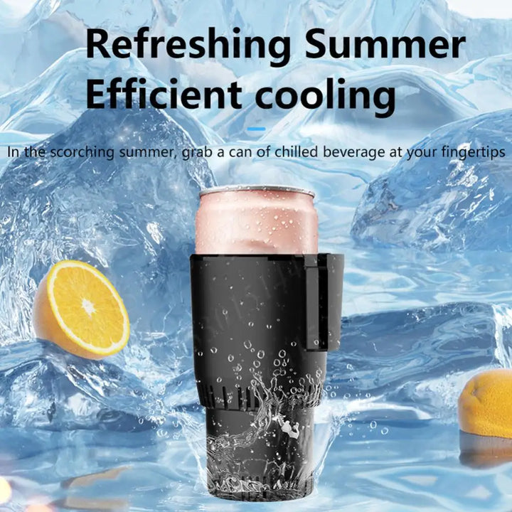 2 In 1 Car Heating Cooling Cup Keep Beverage Cool Warm Car Cup Warmer Cooler Smart Car Cup Mug Holder for Outdoor Travelling - Vogue Vista UK