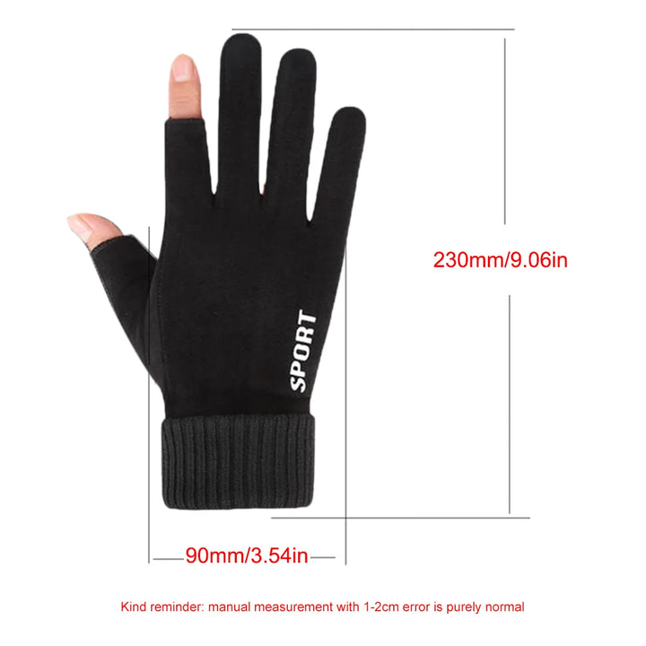 Touch Screen Gloves Non-Slip USB Rechargeable Windproof Warmer 2 Finger Heated Gloves Heated Motorcycle Gloves for Women Men - Vogue Vista UK