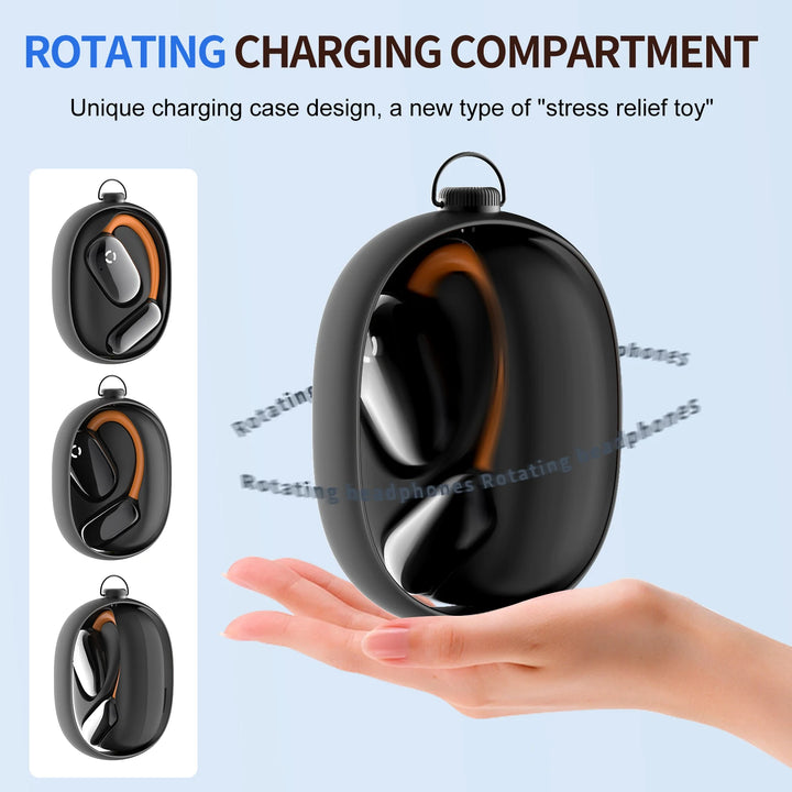 Wireless earphones Bluetooth 5.4 Open-Ear Earbuds Sports Earphone With Mic Touch Control X4 Waterproof DNC Noise Cancelling - Vogue Vista UK