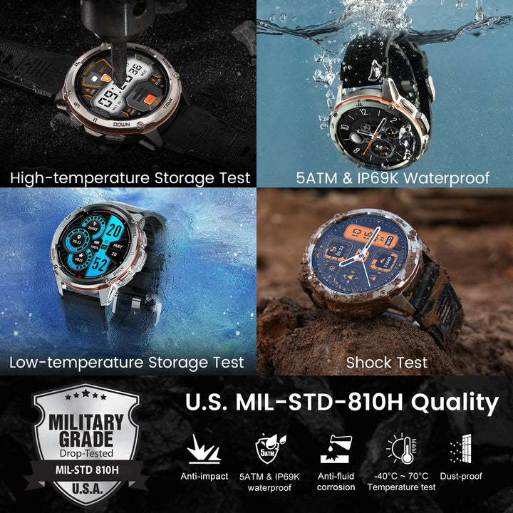 2024 NEW KOSPET TANK T3 Ultra GPS Smart Watches For Men Smartwatch Women Waterproof Electronic Fitness Digital Bluetooth Watches - Vogue Vista UK