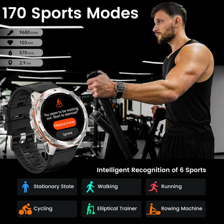 2024 NEW KOSPET TANK T3 Ultra GPS Smart Watches For Men Smartwatch Women Waterproof Electronic Fitness Digital Bluetooth Watches - Vogue Vista UK
