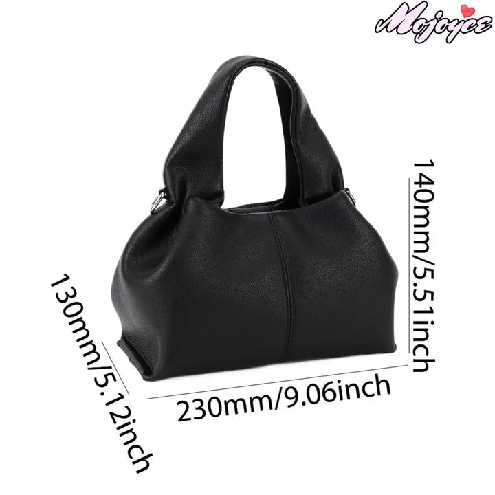 Fashion Cloud Shoulder Bag Ladies Retro Crossbody Bag Solid Color Dumpling Clutch Purse with Removable Strap Korean Tote Handbag - Vogue Vista UK